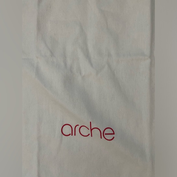 NWOT arche Dust Cover Drawstring Bag for Shoes or Bags Travel Storage White Red - Picture 2 of 9